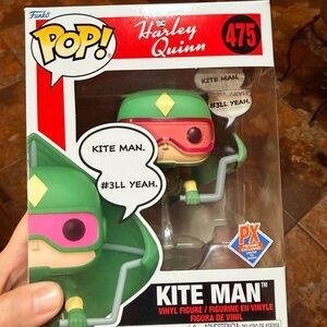 Funko Pop DC Harley Quinn Kite Man Figure - Green and Pink
